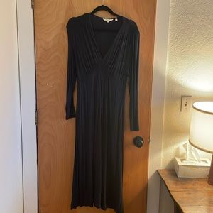 Boden Jersey Midi Tea Dress Navy Size 8